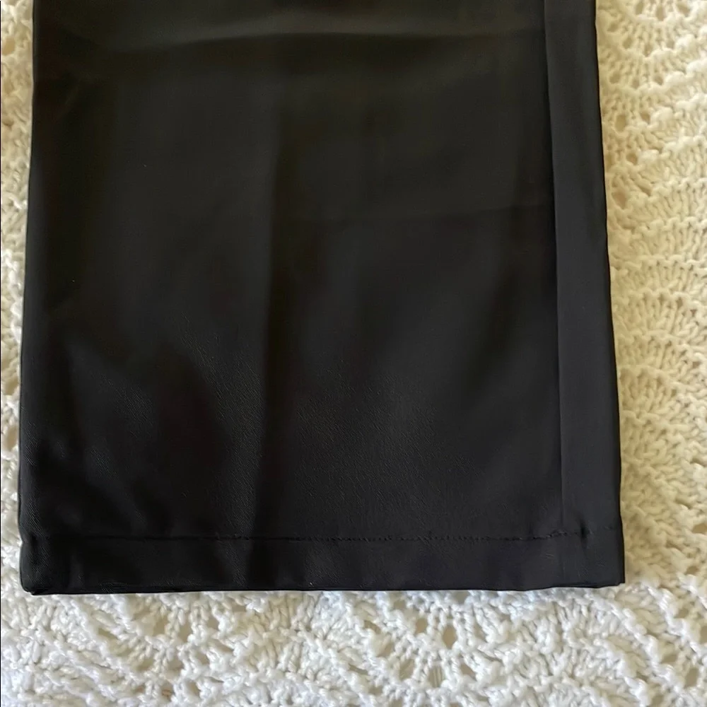 HALARA Black Wide-Leg Trousers Size L with 30 inch inseam - Picture 2 of 8